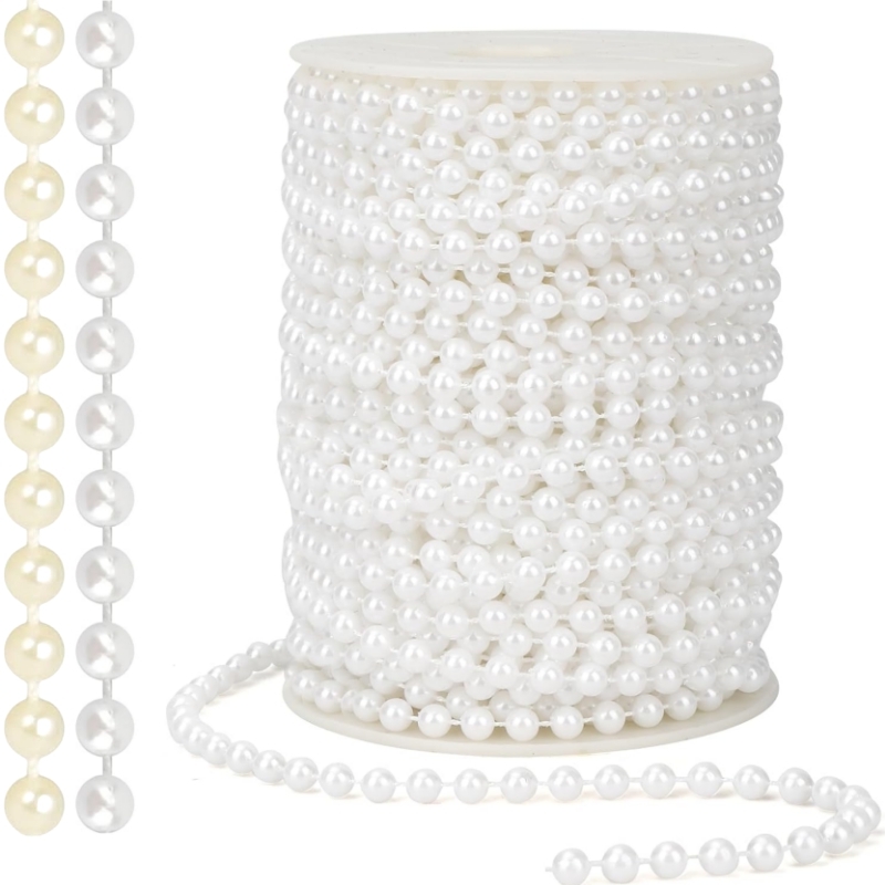 Pearl Trim Chain - 2/5m ABS 모조 진주 구슬 체인
