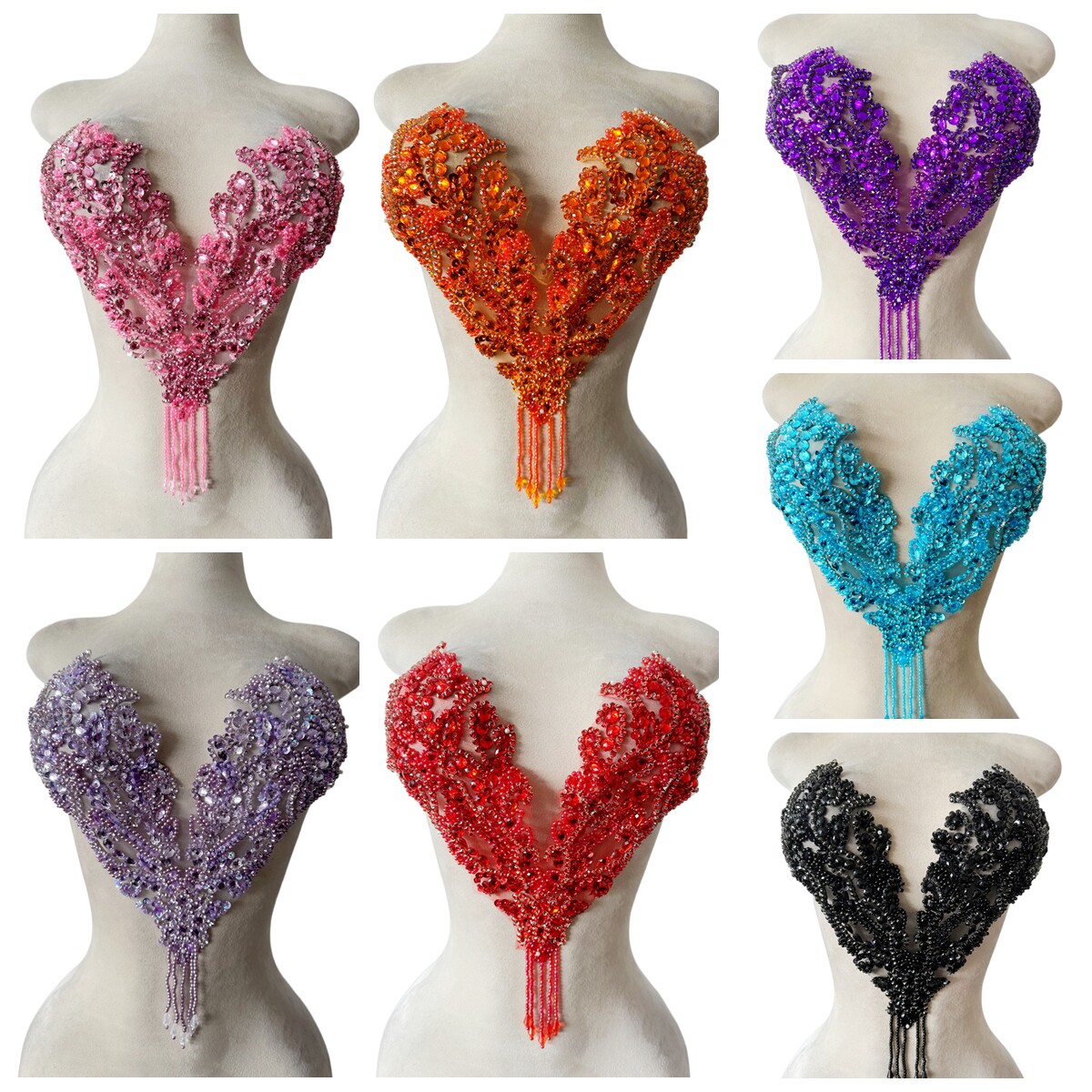 Sew On Rhinestone - 손바느질 비즈 라인스톤 아플리케 패치 스윗하트