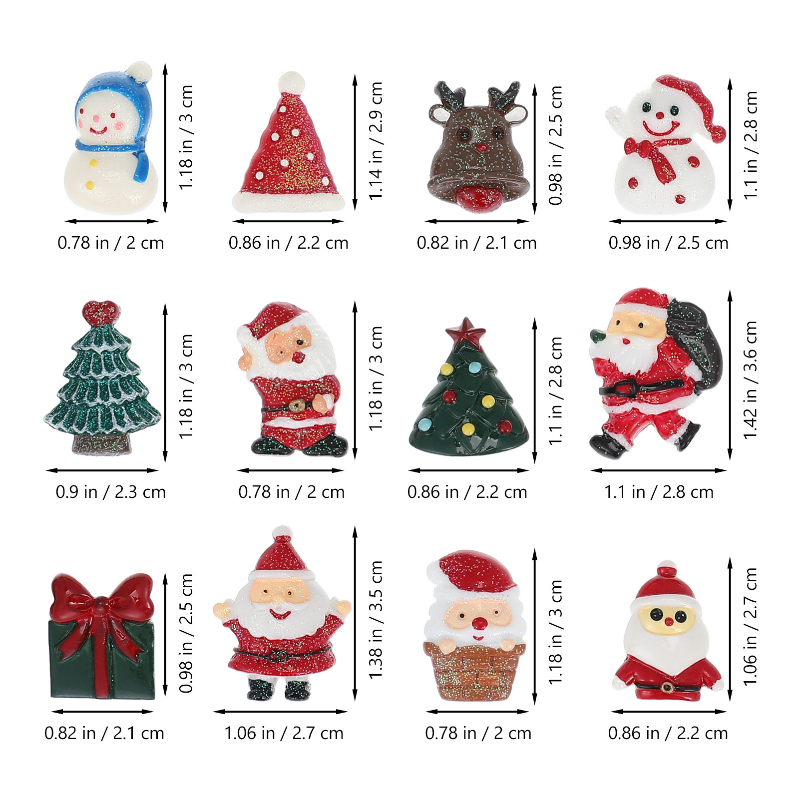 50개 장식용 크리스마스 장식품 혼합 공예 용품 장식품 - Embellishment Crafts 리뷰 및 가격