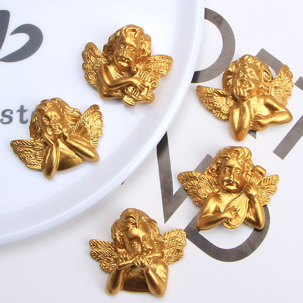 15개 레진 천사 액세서리 공예 DIY 참 장식 플랫백 - Embellishment Crafts 리뷰 및 가격