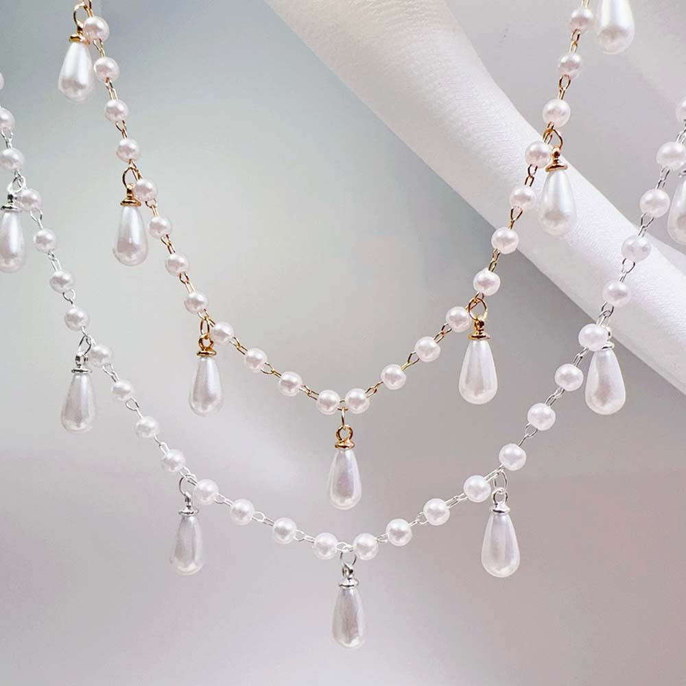 0.5M 1M 모조 진주 물방울 매력 페르시 체인 플라 - Pearl Trim Chain 리뷰 및 가격