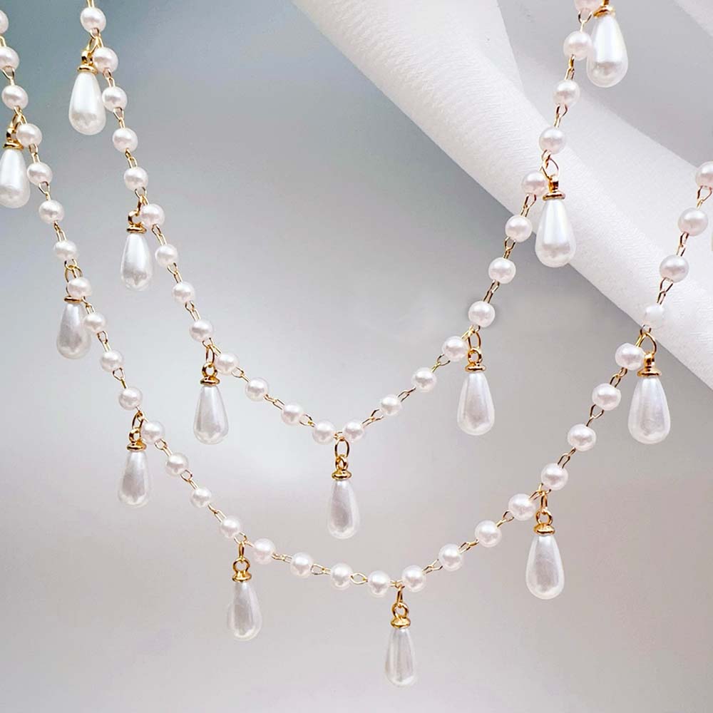 0.5M 1M 모조 진주 물방울 매력 페르시 체인 플라 - Pearl Trim Chain 리뷰 및 가격