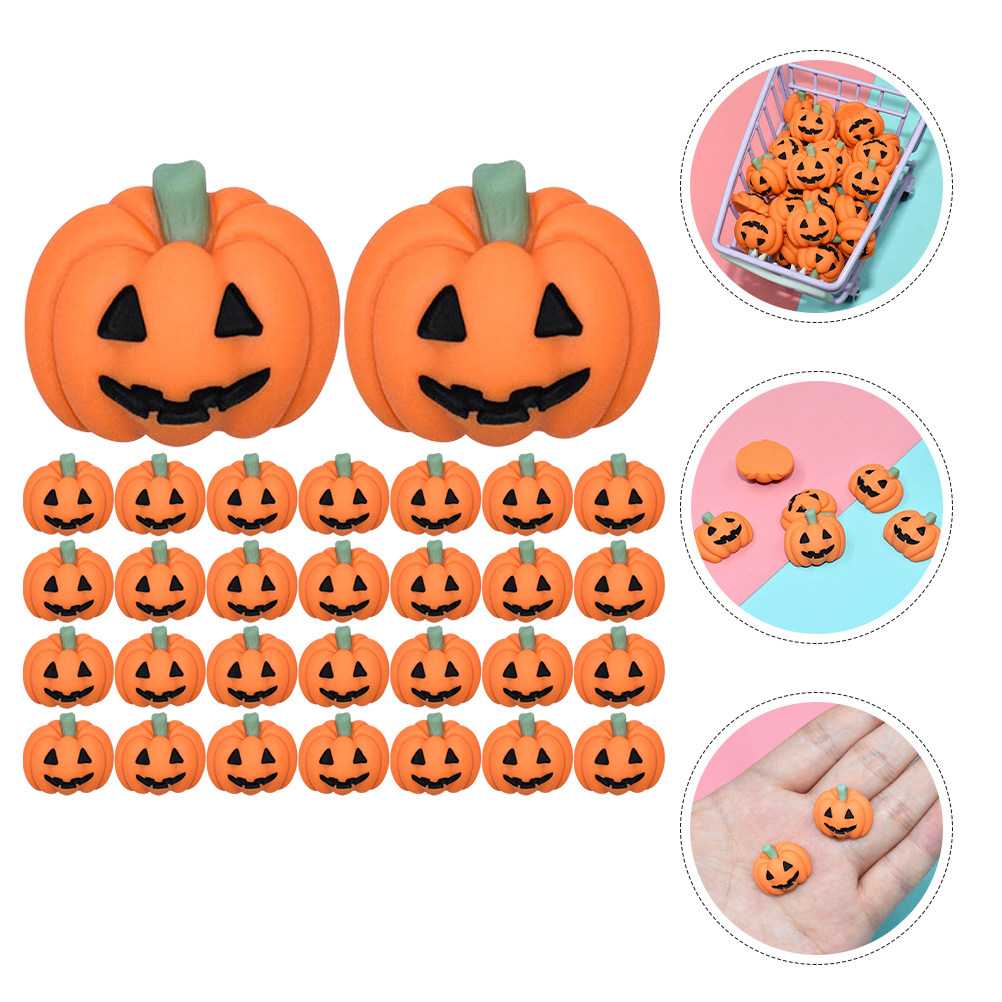 50개 미니 레진 호박 참 장식품, 공예 DIY 장식용 - Embellishment Crafts 리뷰 및 가격
