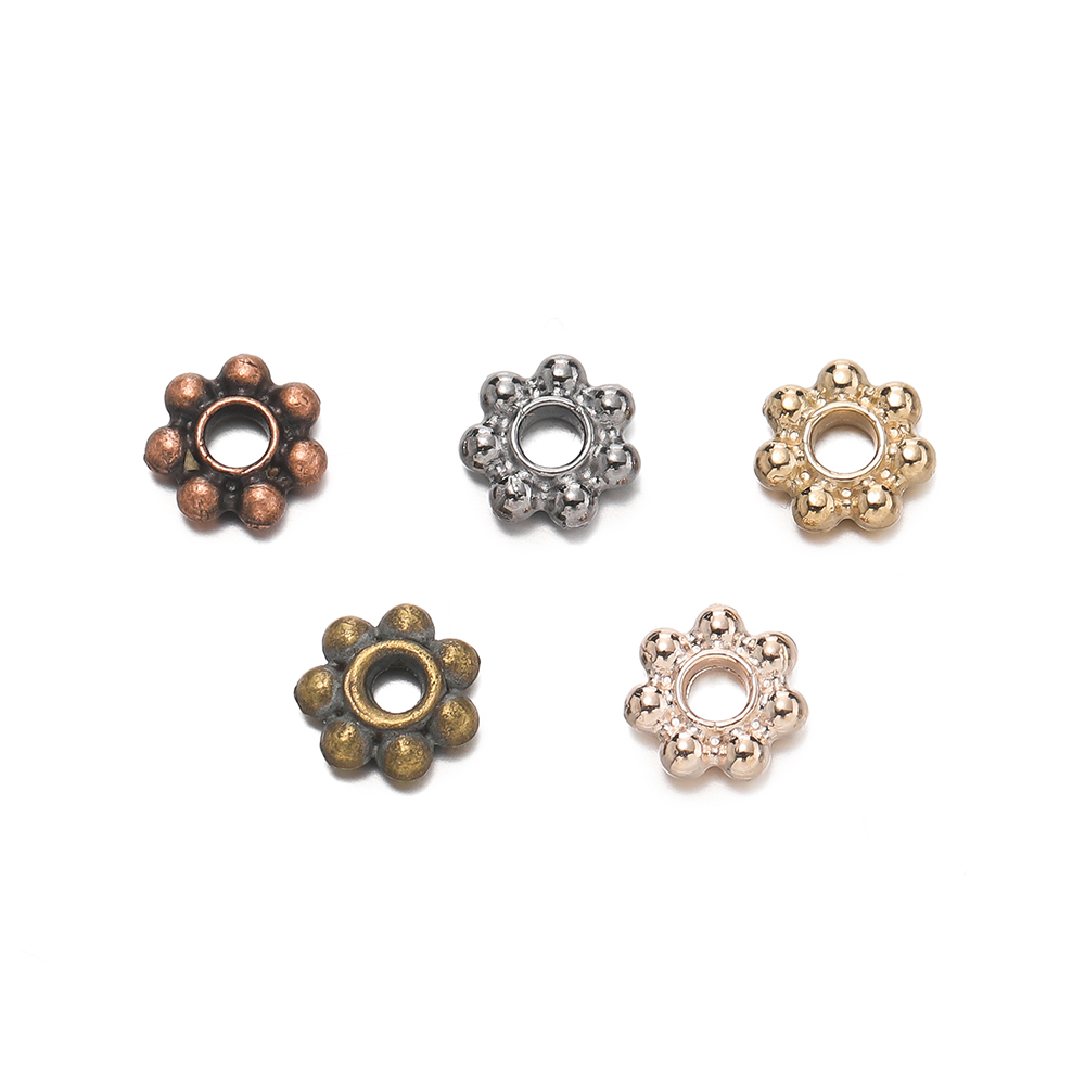 데이지 눈송이 꽃 스페이서 비즈 미니 루즈 비즈 참,  - Embellishment Crafts 리뷰 및 가격
