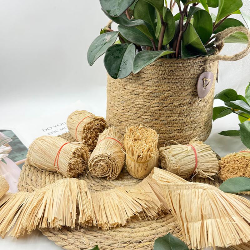 새로운 1M 황마 프린지 트림 라피아 짚 태슬 천연 가 - Tassel Fringe Trim 리뷰 및 가격